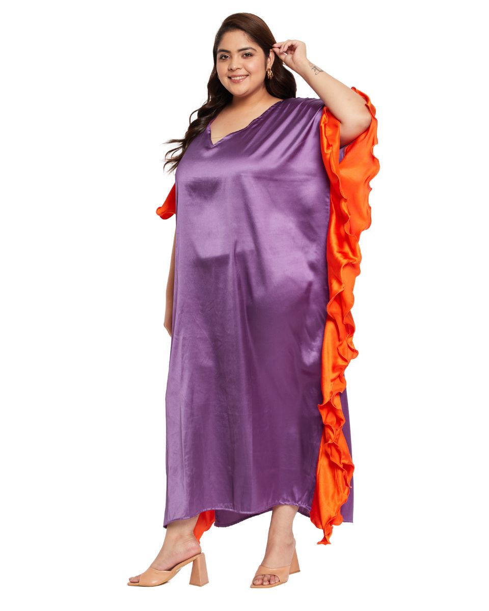 Chic Purple Satin Fashion Wear