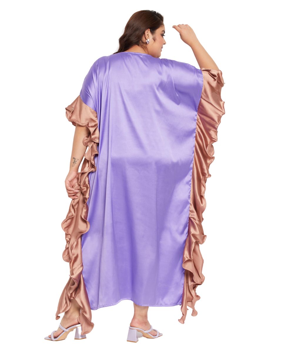 Lavender Satin Fashion Wear