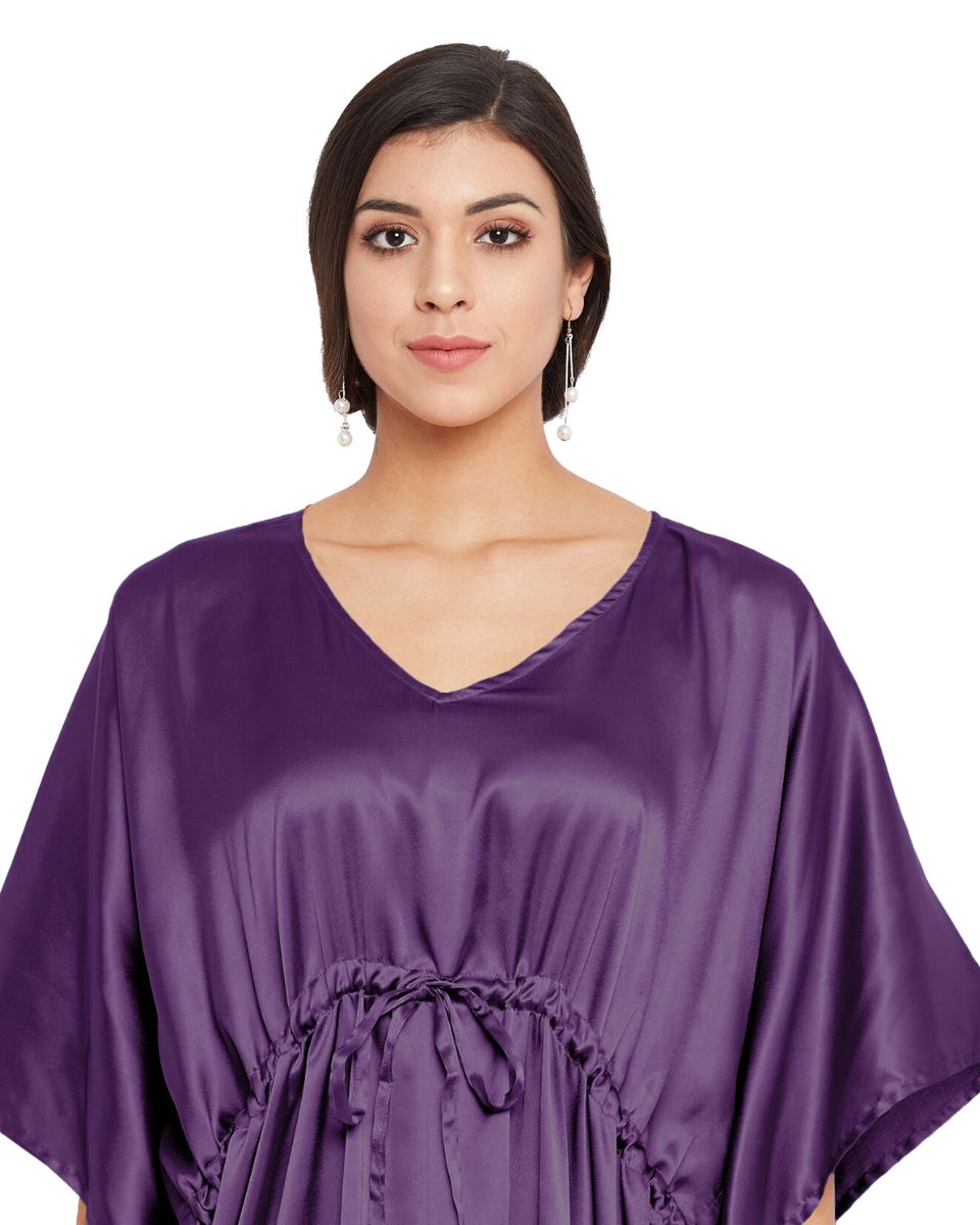 satin kaftan for women