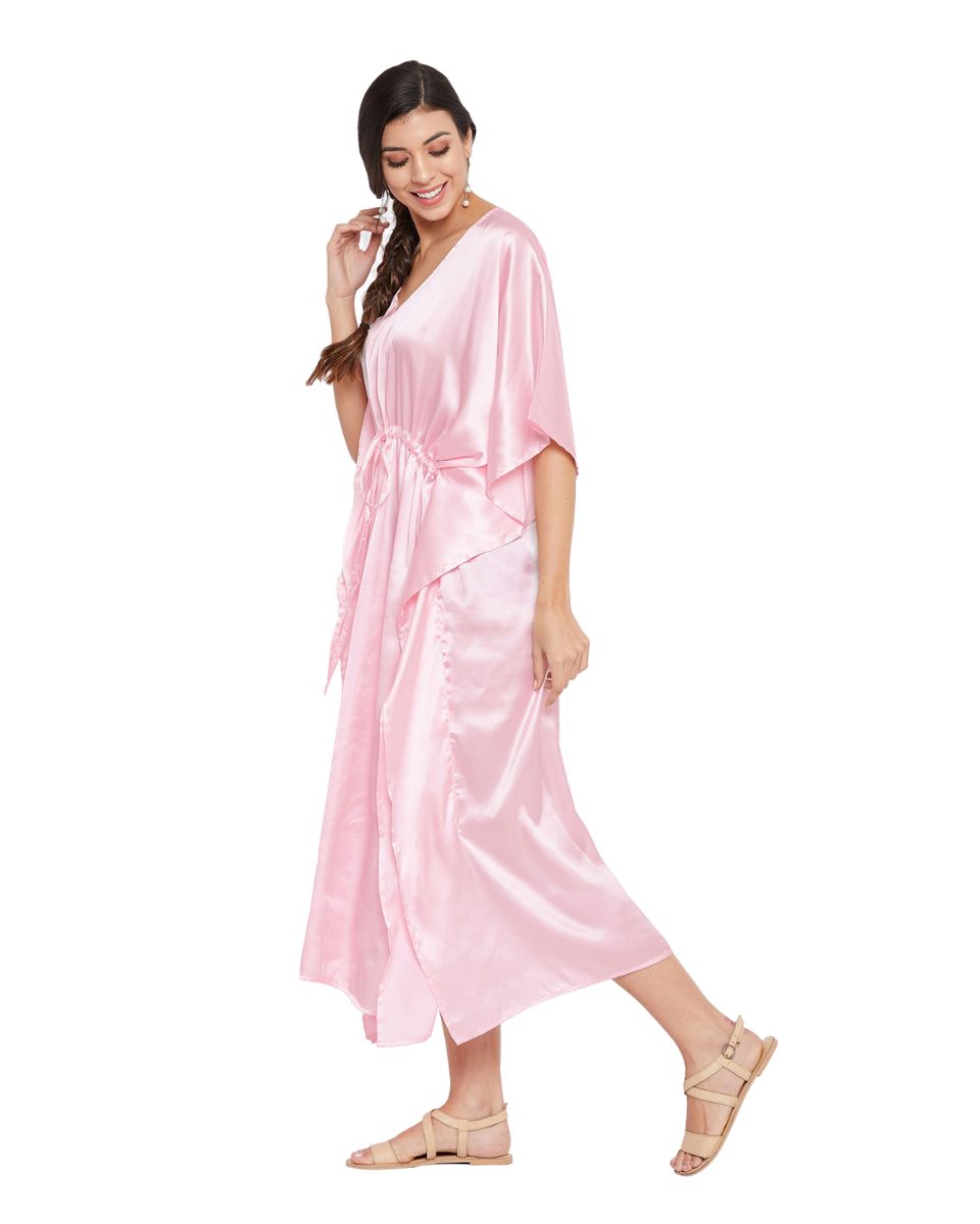 Plus size satin kaftan for woman