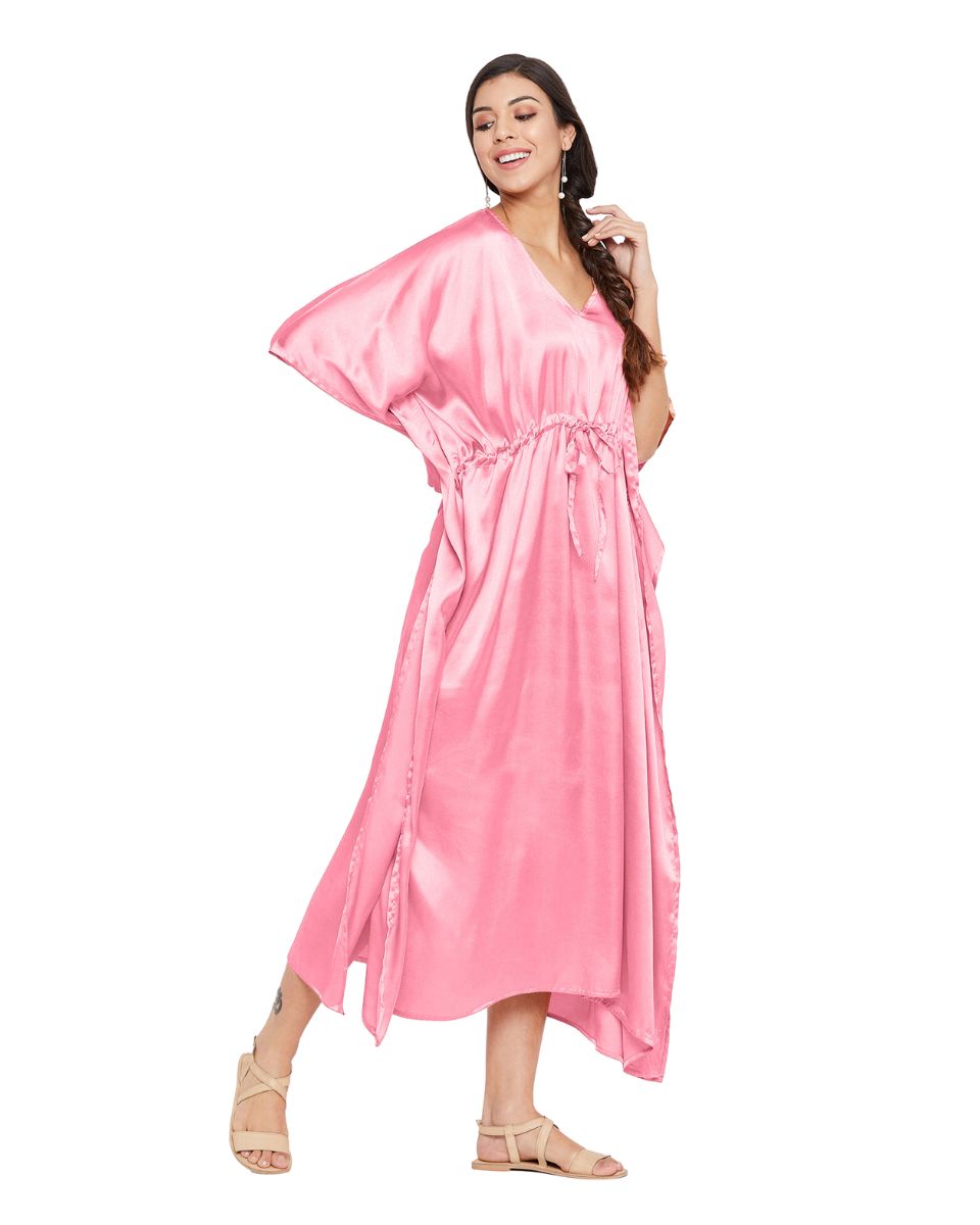 Satin Kaftan Dress for Women