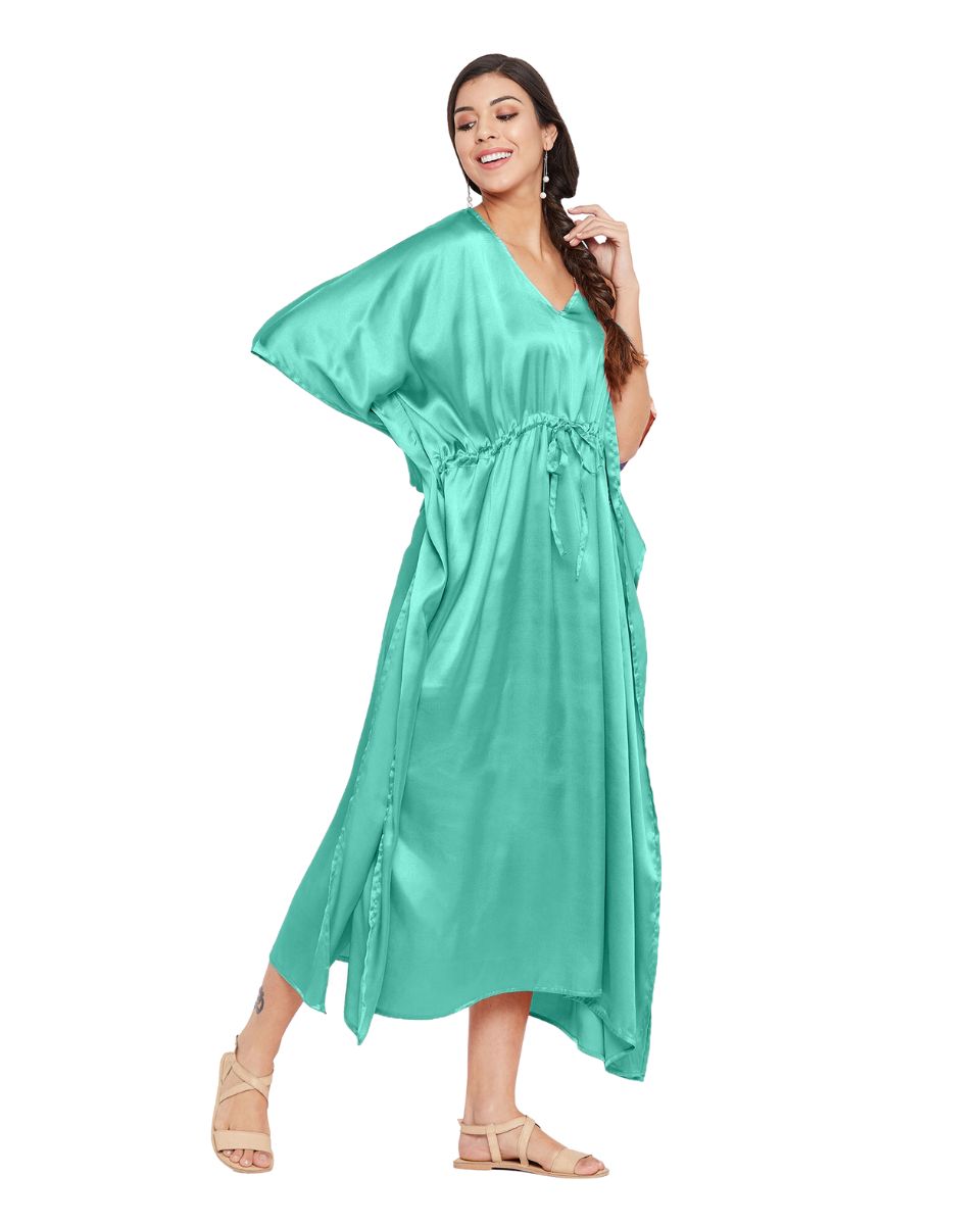 kaftan dress satin