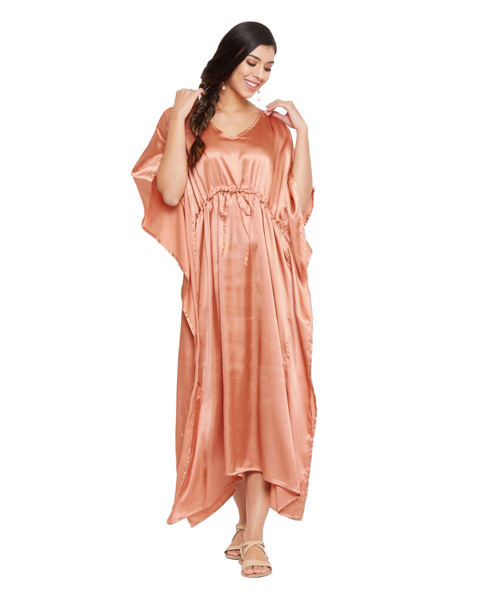 Terracotta Maxi Kaftan Dress