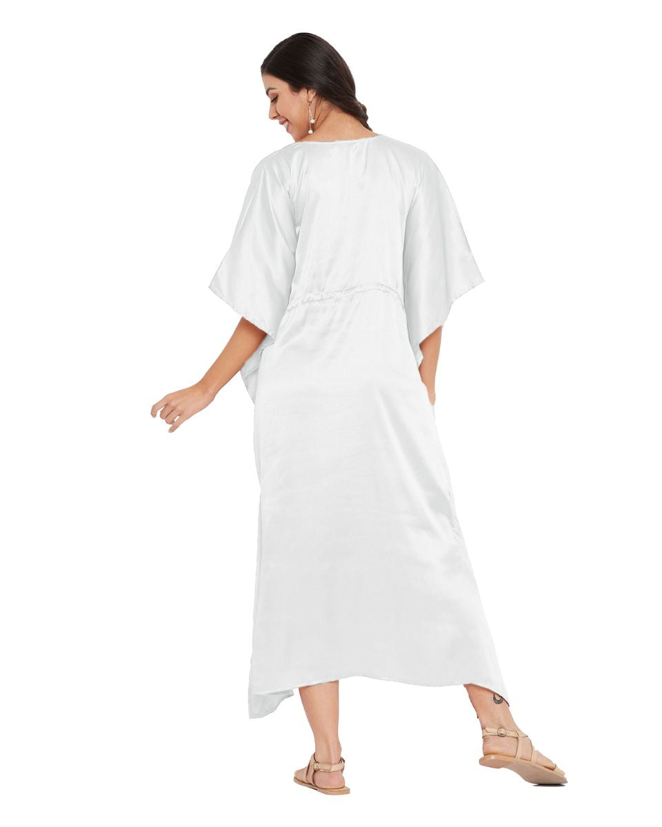 beach satin kaftan for women