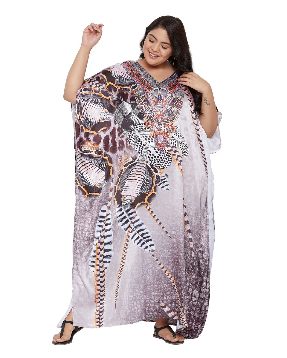 Floral print plus size attire