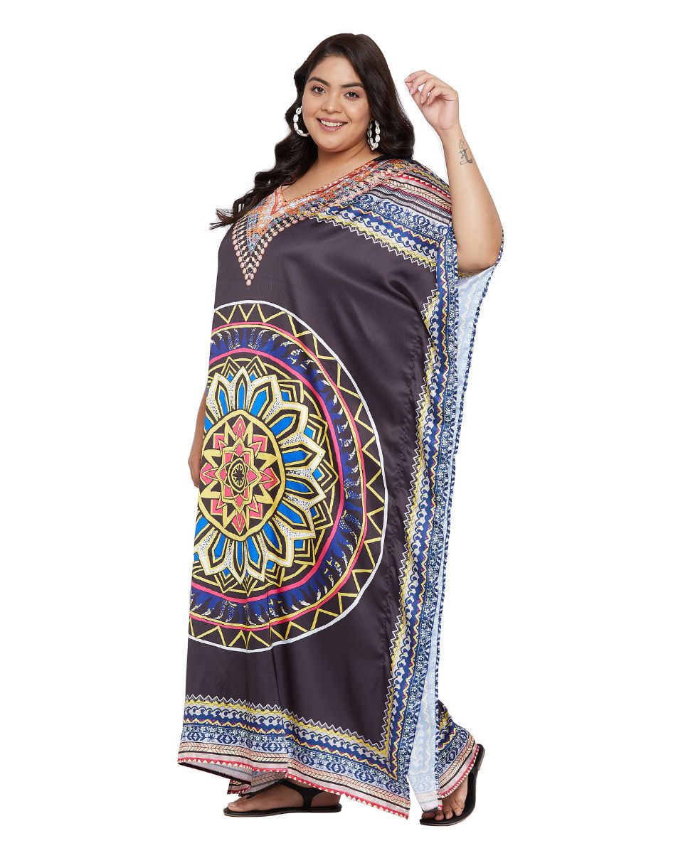 Mandala Pattern Kaftan for beachwear
