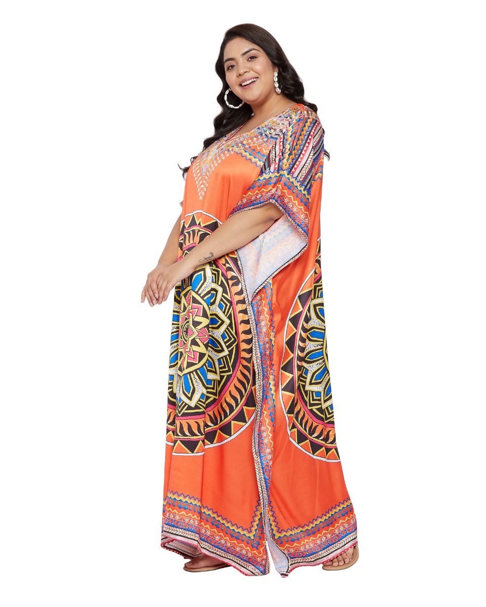 Mandala Print Kaftan for women