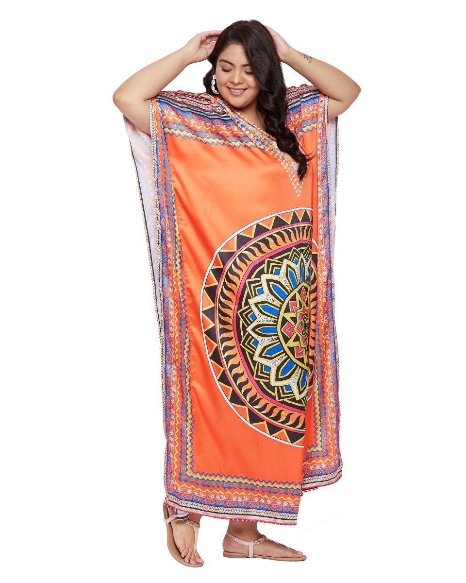 Plus Size Kaftan with V-Neck design