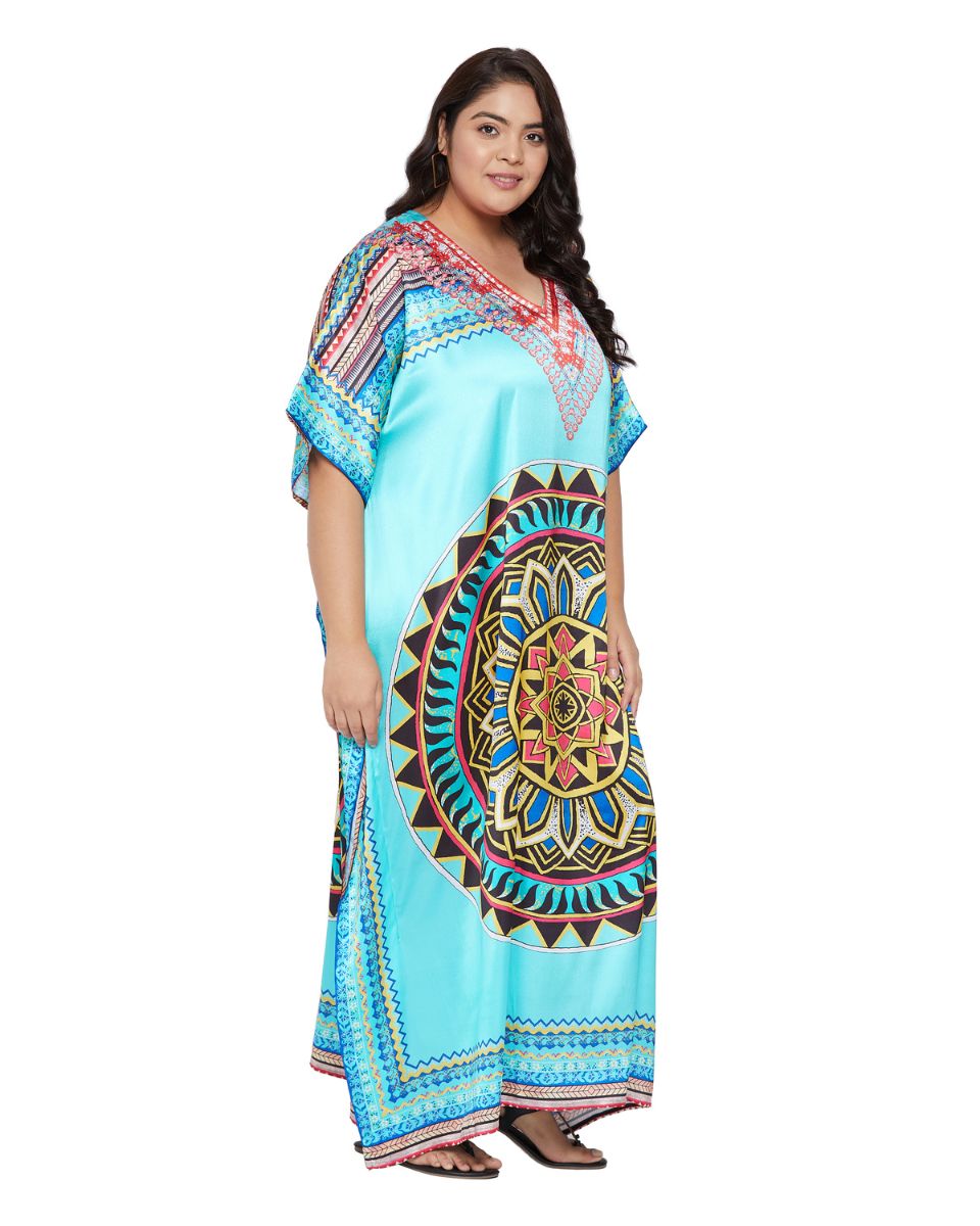Plus Size Kaftan with V-Neck design