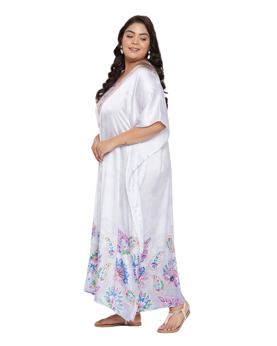 Floral Kimono Sleeve Dress