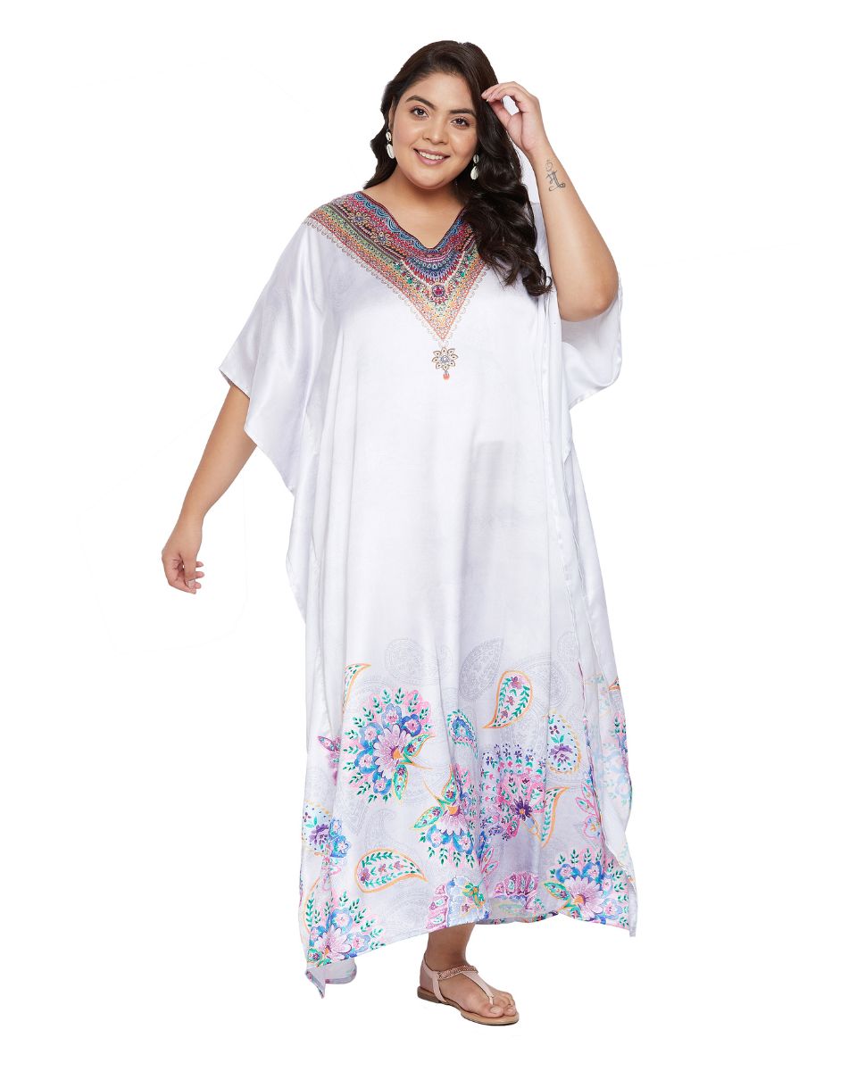 Floral Pattern Kaftan