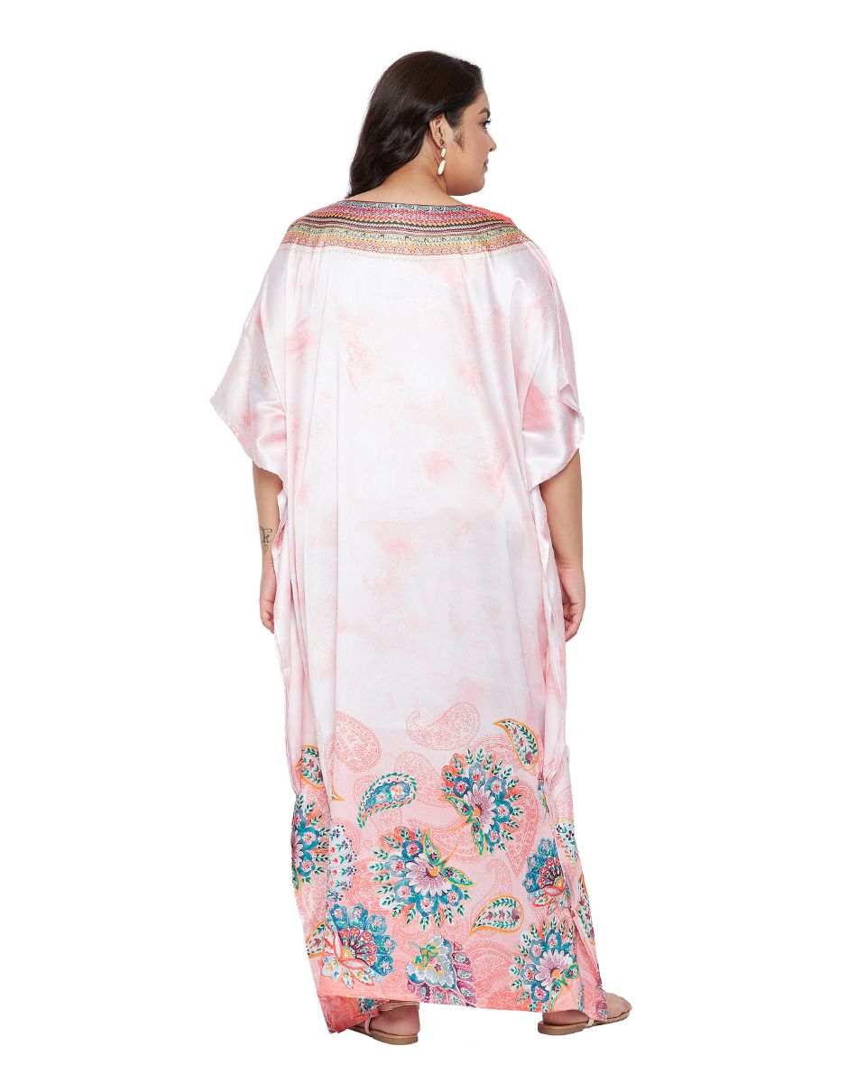 Floral Kimono Sleeve Kaftan