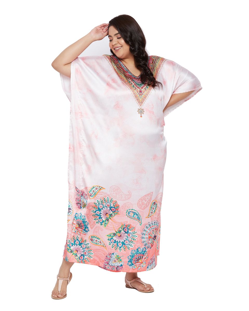 Plus Size Kimono Sleeve Kaftan