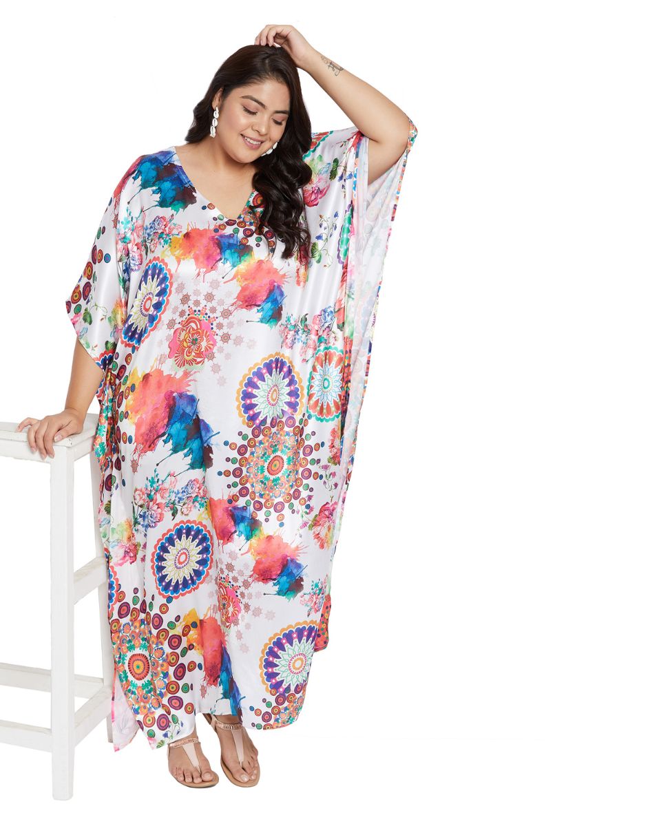 Long Maxi Dress with Floral Print