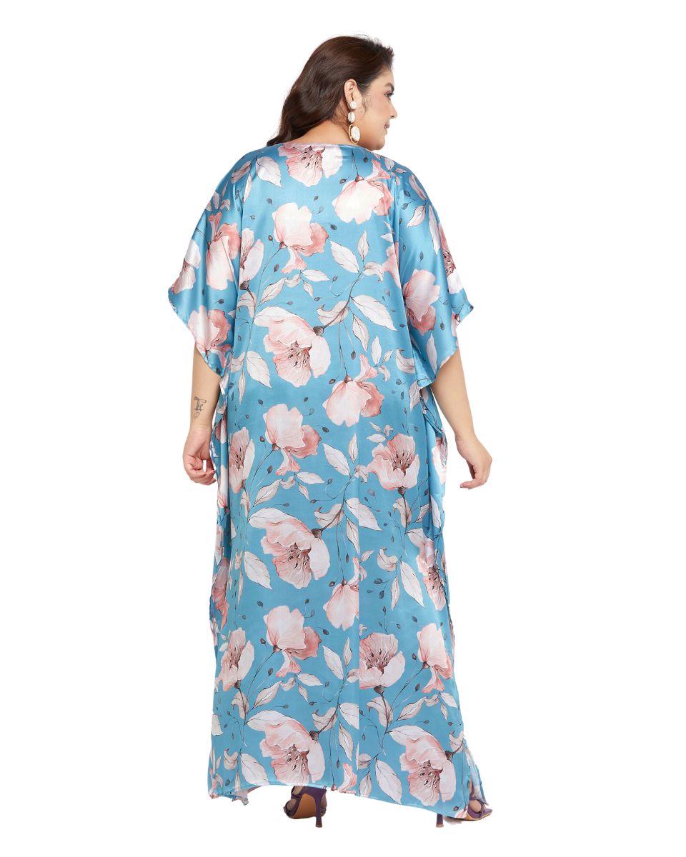 Floral Print Kaftan Dress