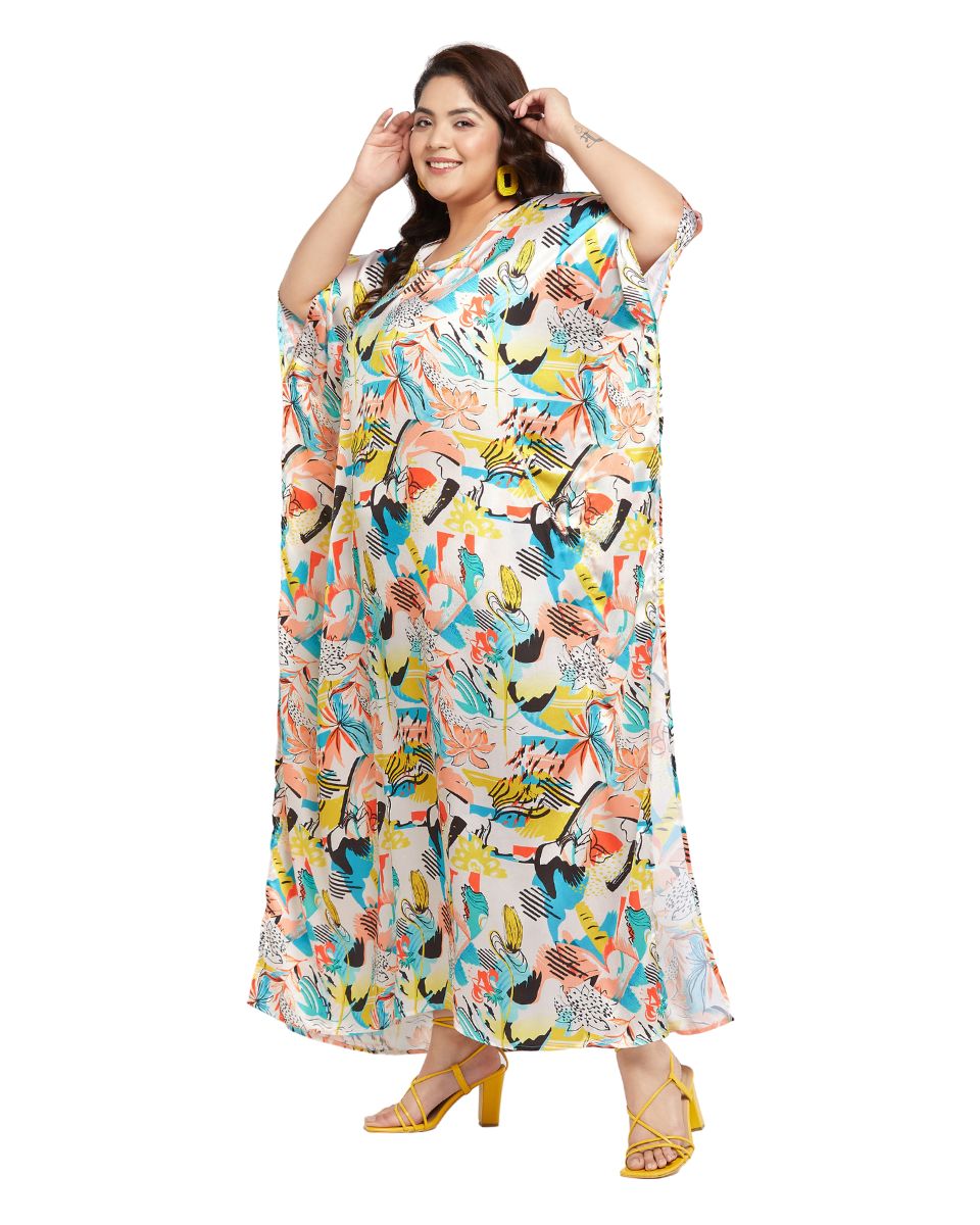 Elegant Satin Kaftan for Women
