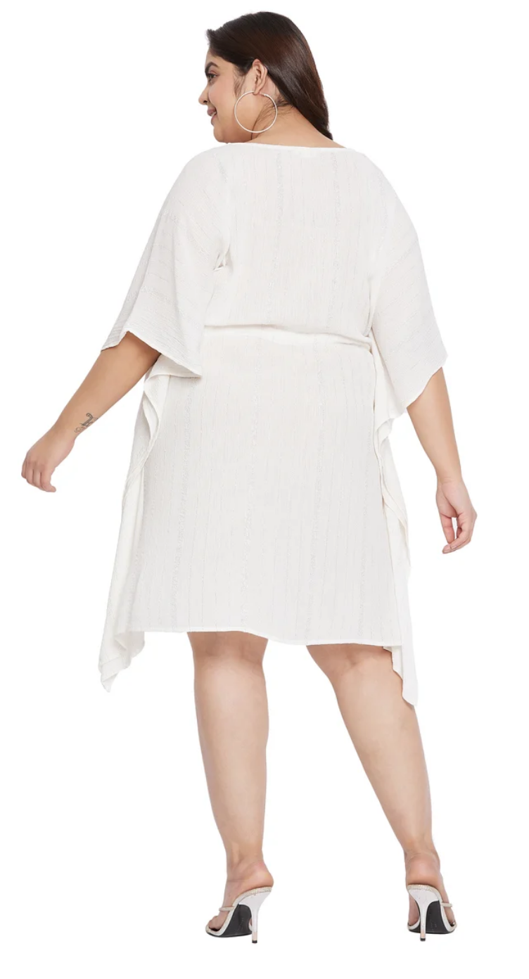 White Rayon Plus Size Tunic for Women 1X-3X | GypsieBlu