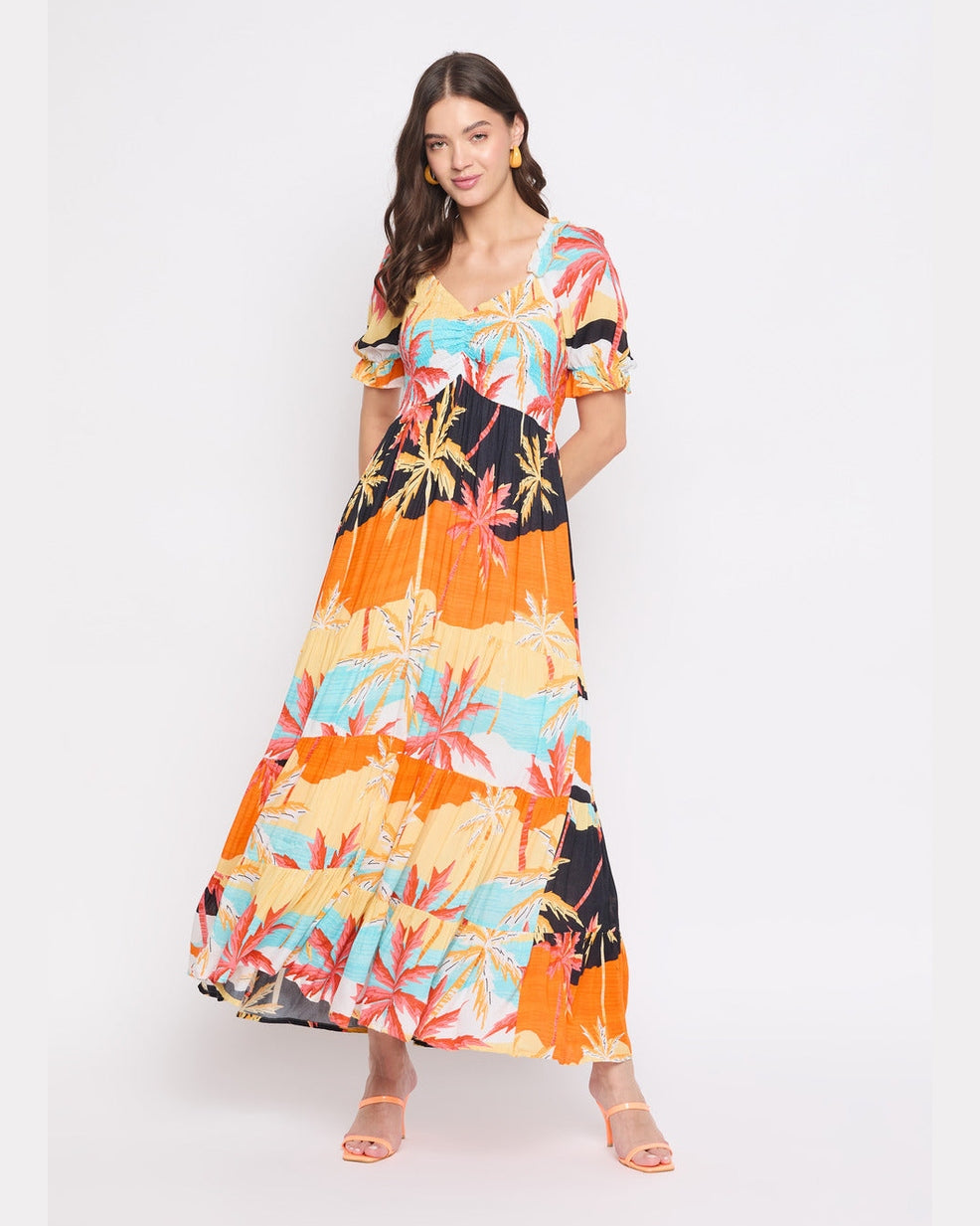 tall maxi dress with sleeves