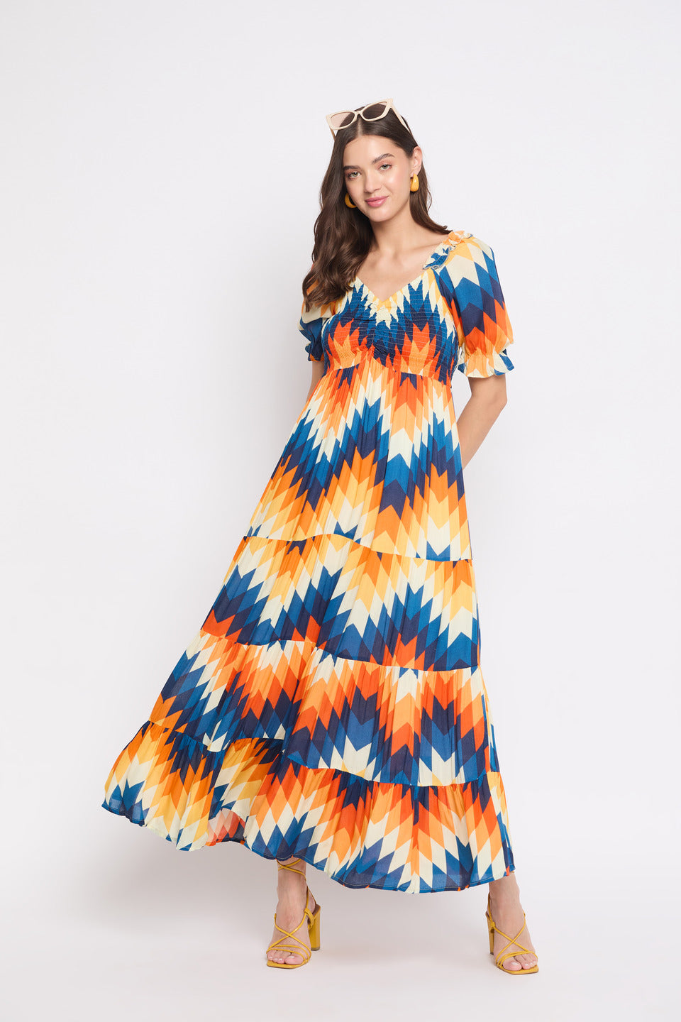 elegant maxi dresses with sleeves