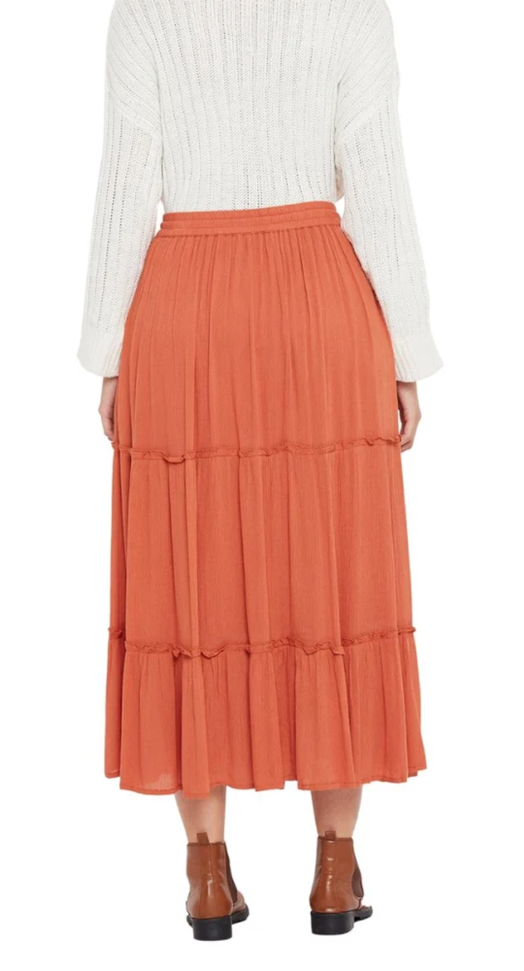 Rust Rayon Skirt for Women S-XL | GypsieBlu