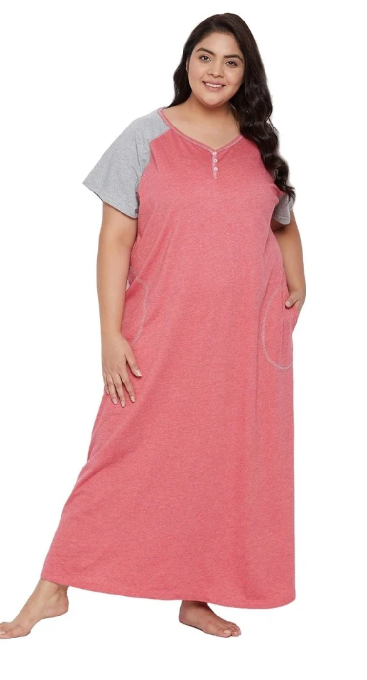Red Cotton Plus Size Dress for Women 1X-3X Short Sleeve | GypsieBlu