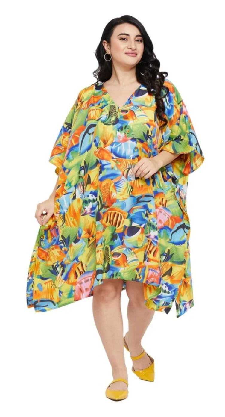 Abstract Tropical Plus Size Tunic for Women 1X-3X | GypsieBlu