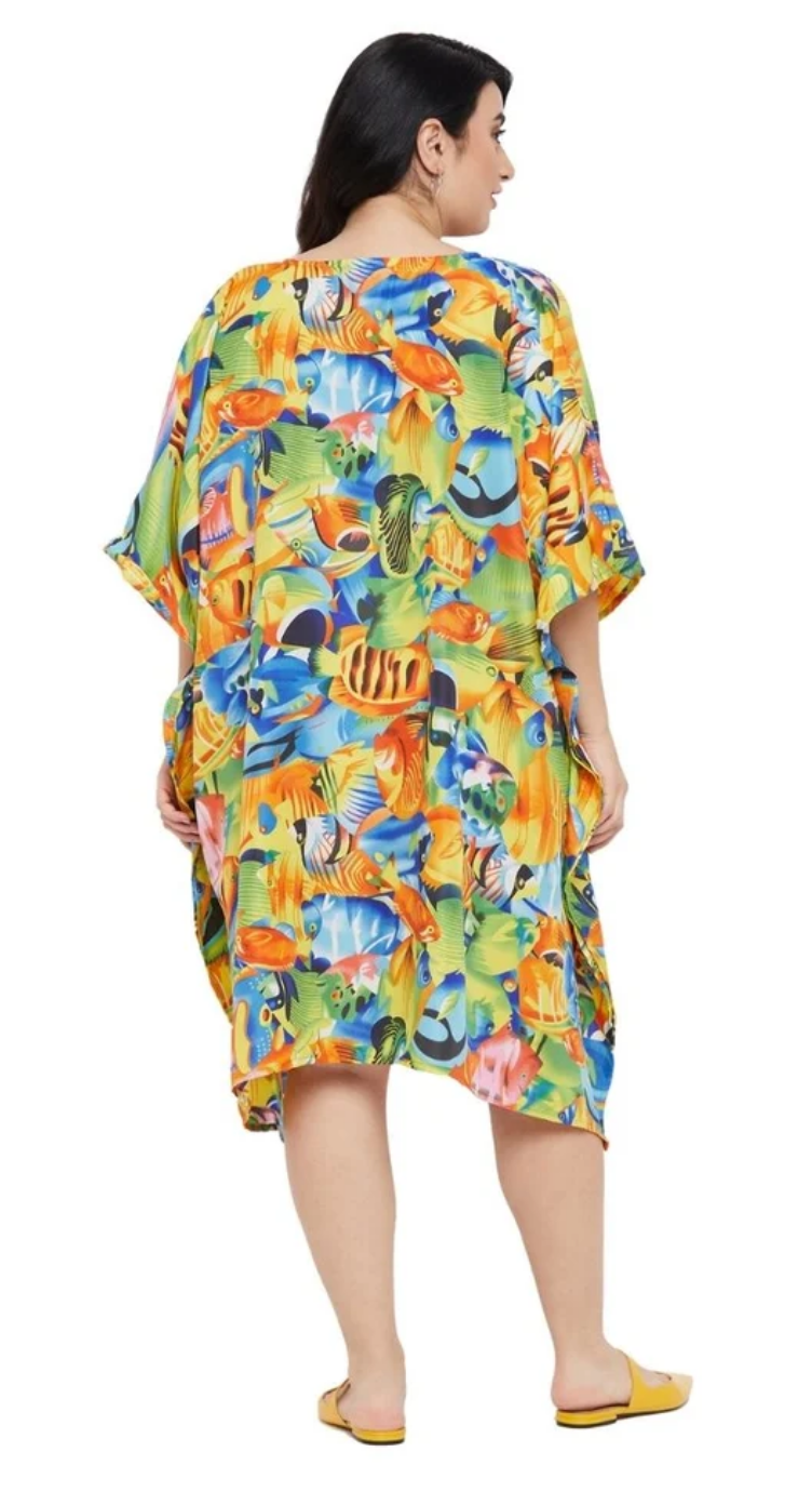 Abstract Tropical Plus Size Tunic for Women 1X-3X | GypsieBlu