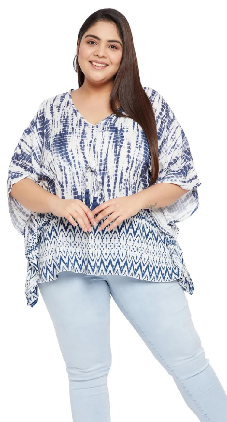 Blue Rayon Tunic Top for Women S-XL | GypsieBlu