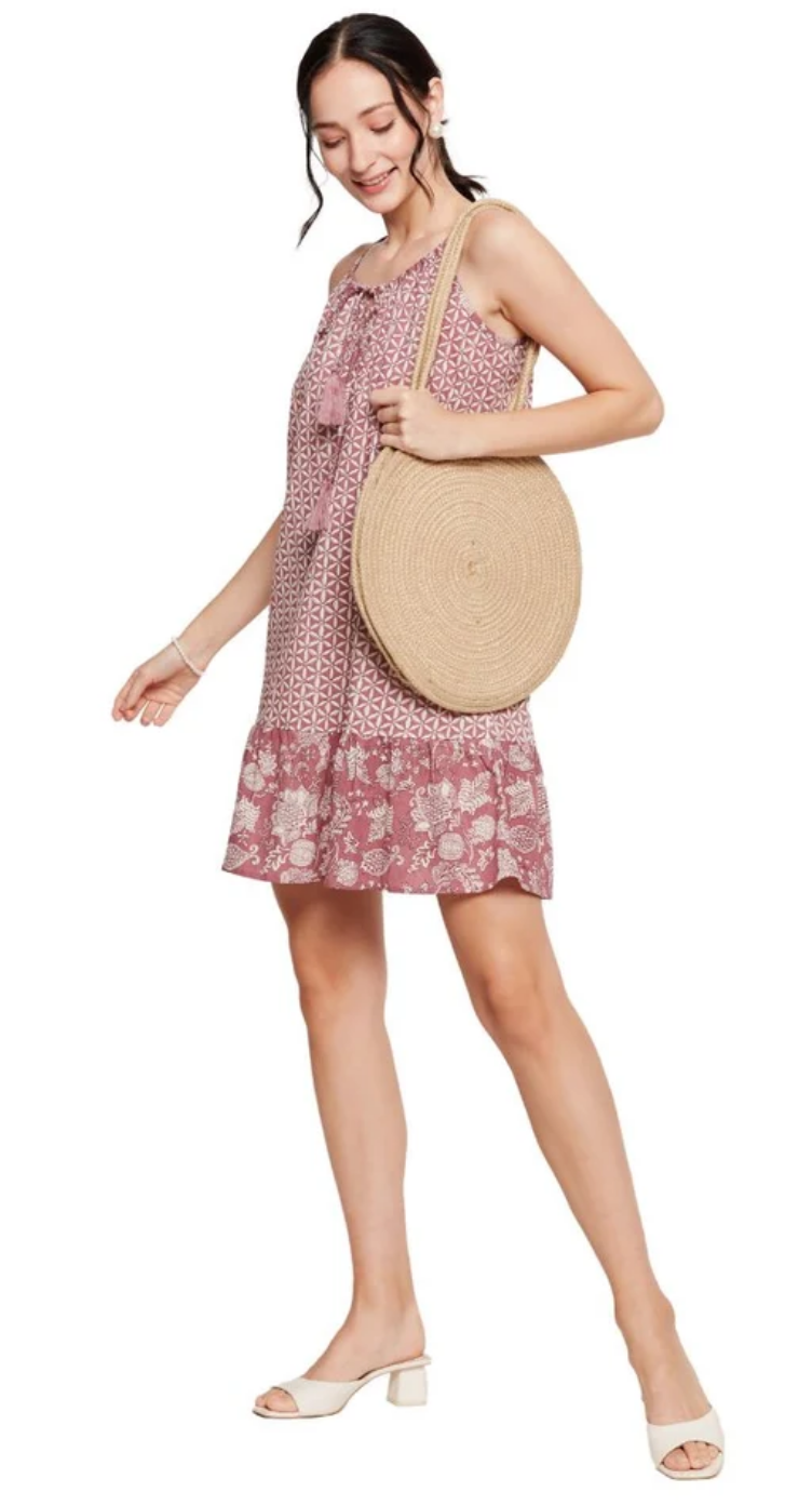 Floral Cotton Dress for Women S-XL Sleeveless | GypsieBlu