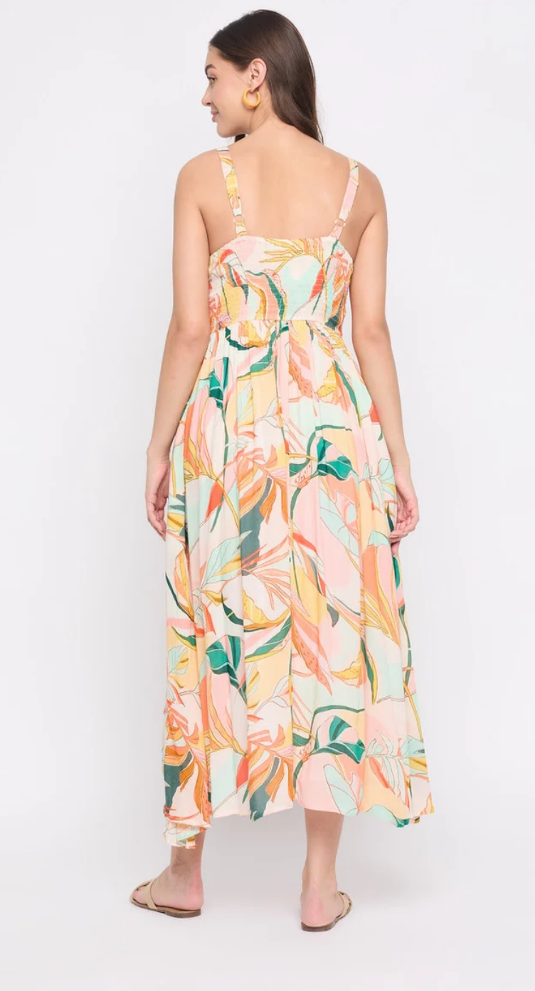 Multicolor Floral Rayon Maxi Dress for Women S-XL | GypsieBlu