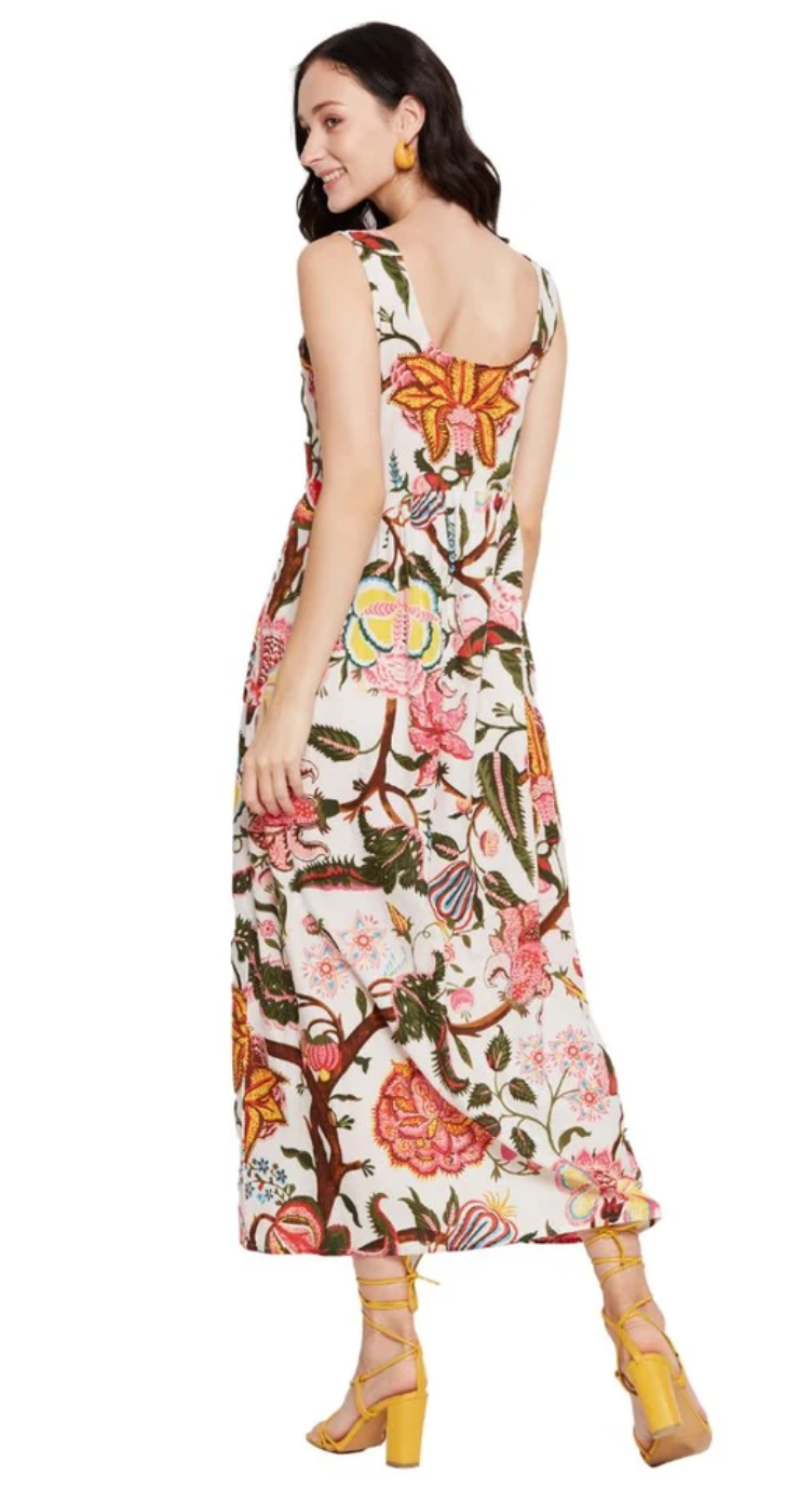 Multicolor Floral Cotton Maxi Dress for Women S-XL | GypsieBlu