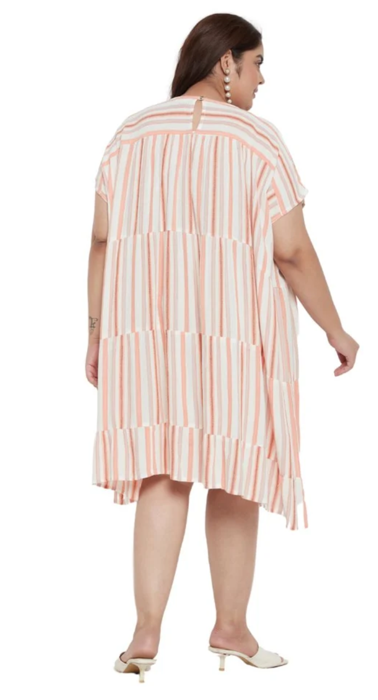 White Striped Cotton Tunic Top for Women S-XL | GypsieBlu