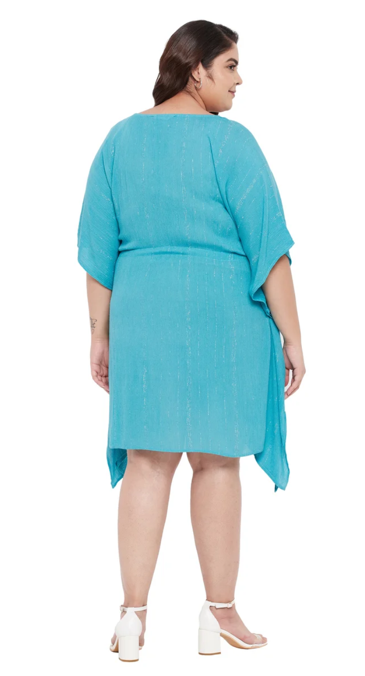 Blue Rayon Plus Size Tunic Tops for Women 1X-3X | GypsieBlu