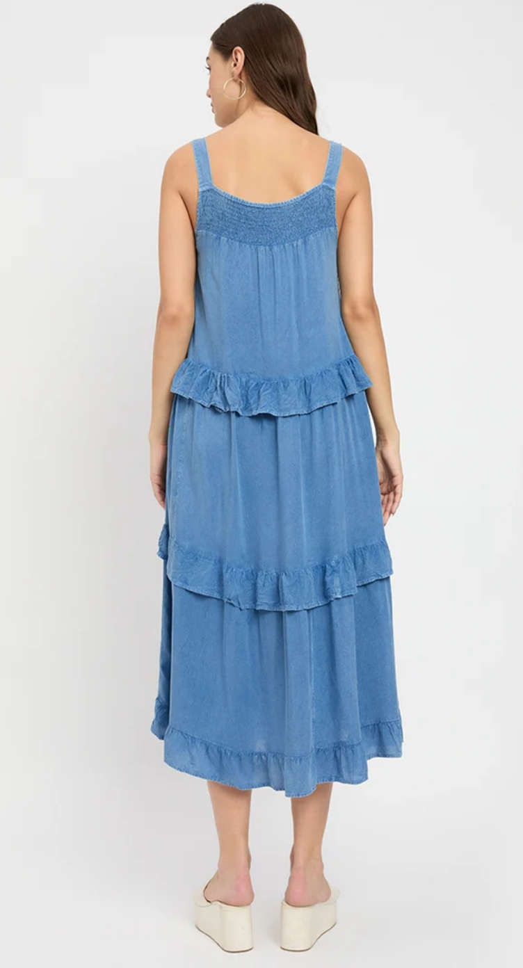 Blue Rayon Dress for Women S-XL | GypsieBlu