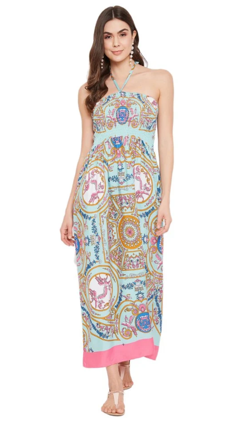 Multicolor Polyester Plus Size Tube Dress for Women 1X-3X | GypsieBlu