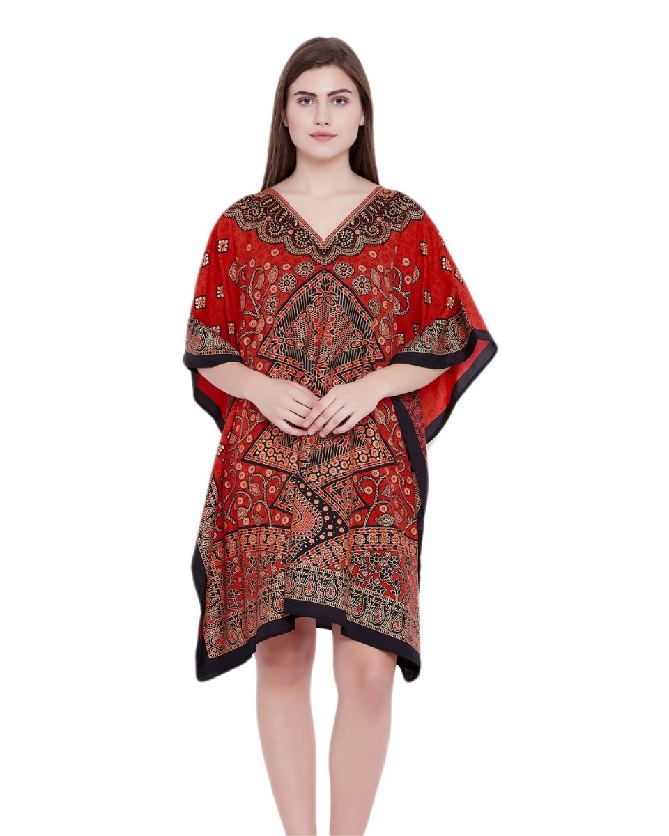 Mini One Size Polyester Kimono Style Tunic For Plus Size Women