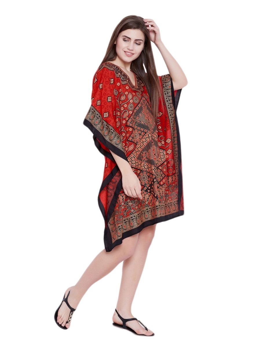 Mini One Size Polyester Kimono Style Tunic For Plus Size Women