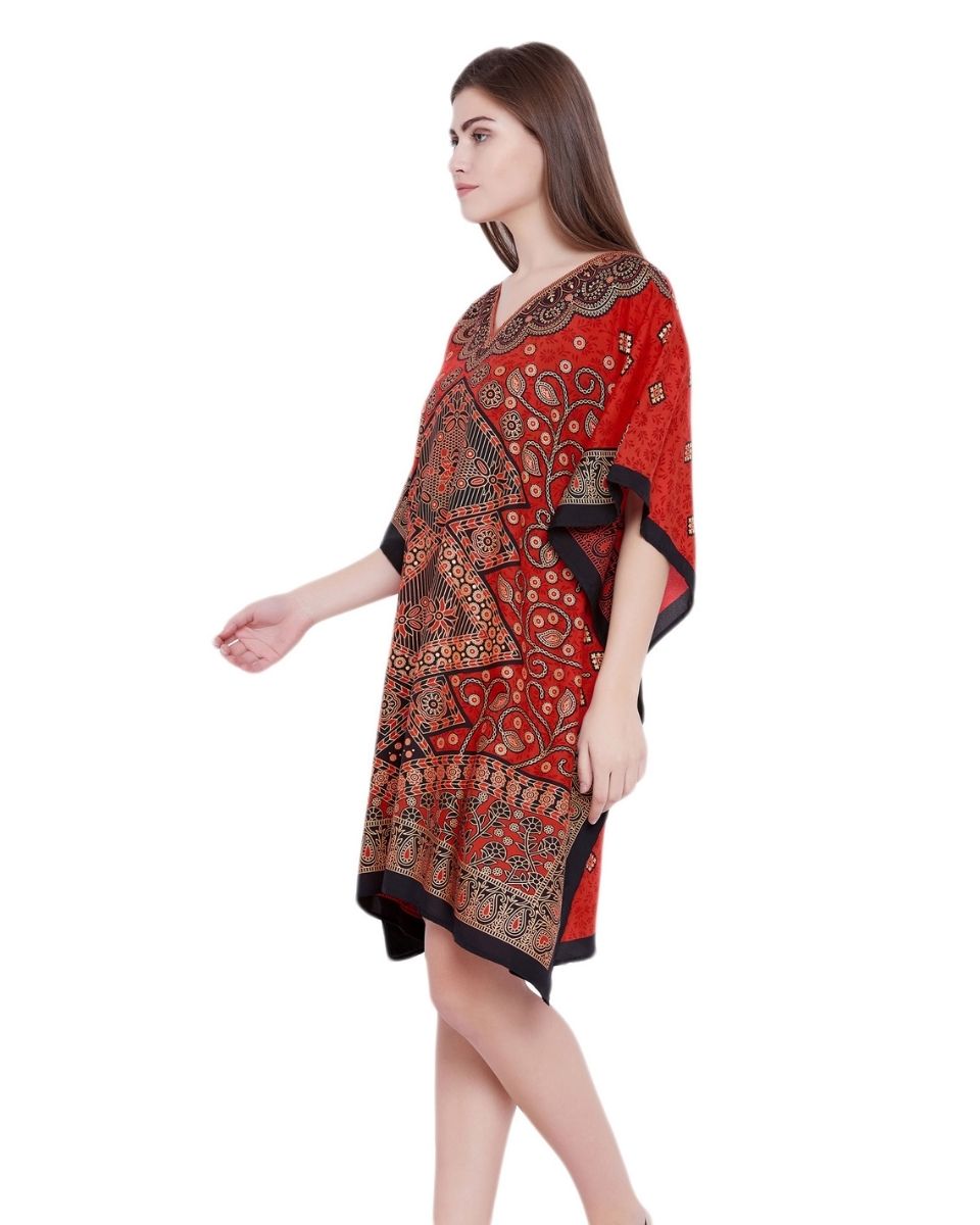 Mini One Size Polyester Kimono Style Tunic For Plus Size Women