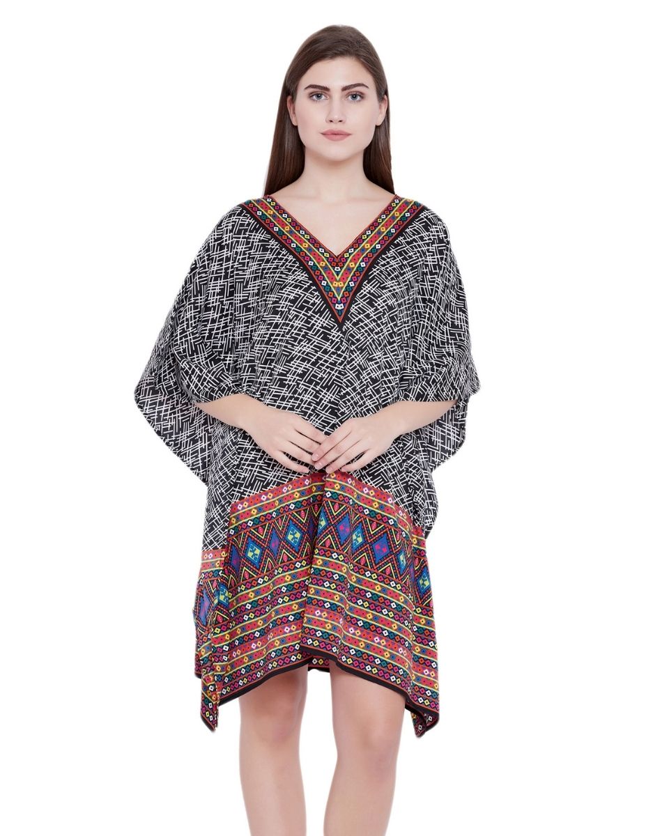 Top One Size Polyester Kimono Sleeve Tunic For Plus Size Women