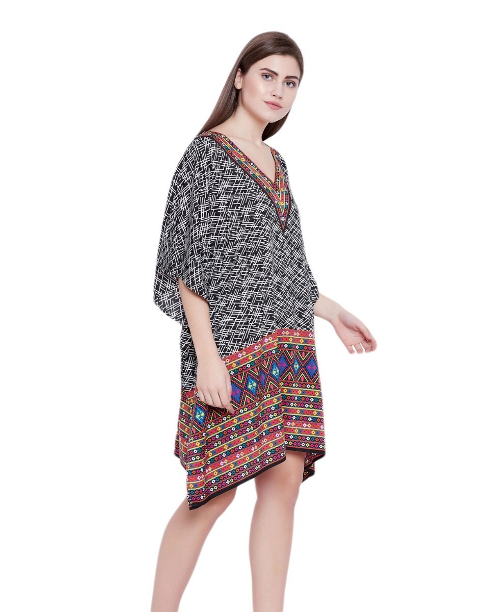 Top One Size Polyester Kimono Sleeve Tunic For Plus Size Women