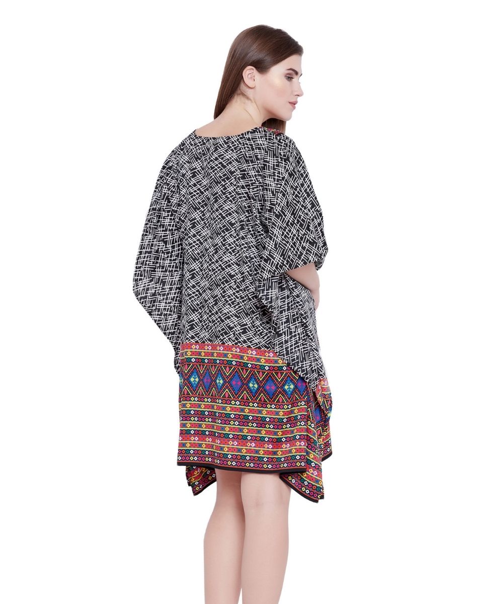 Top One Size Polyester Kimono Sleeve Tunic For Plus Size Women