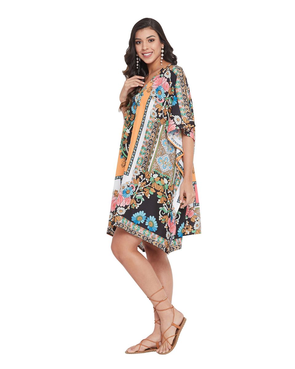 Beachwear Multicolor Polyester Tunic For Plus Size Women