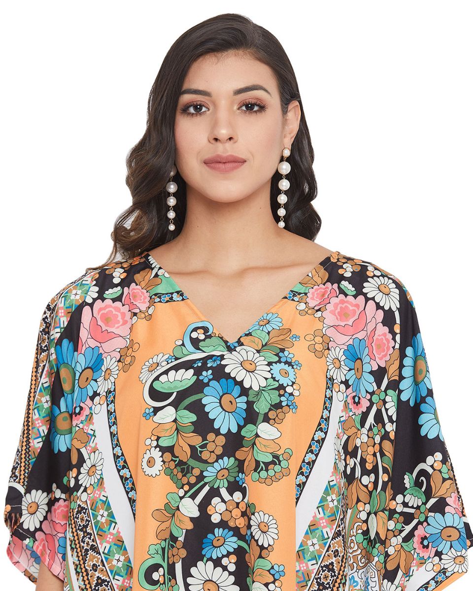 Beachwear Multicolor Polyester Tunic For Plus Size Women