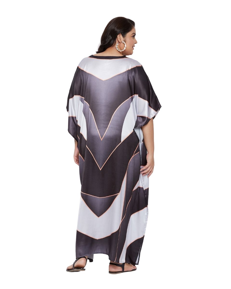 designer satin kaftan for woman