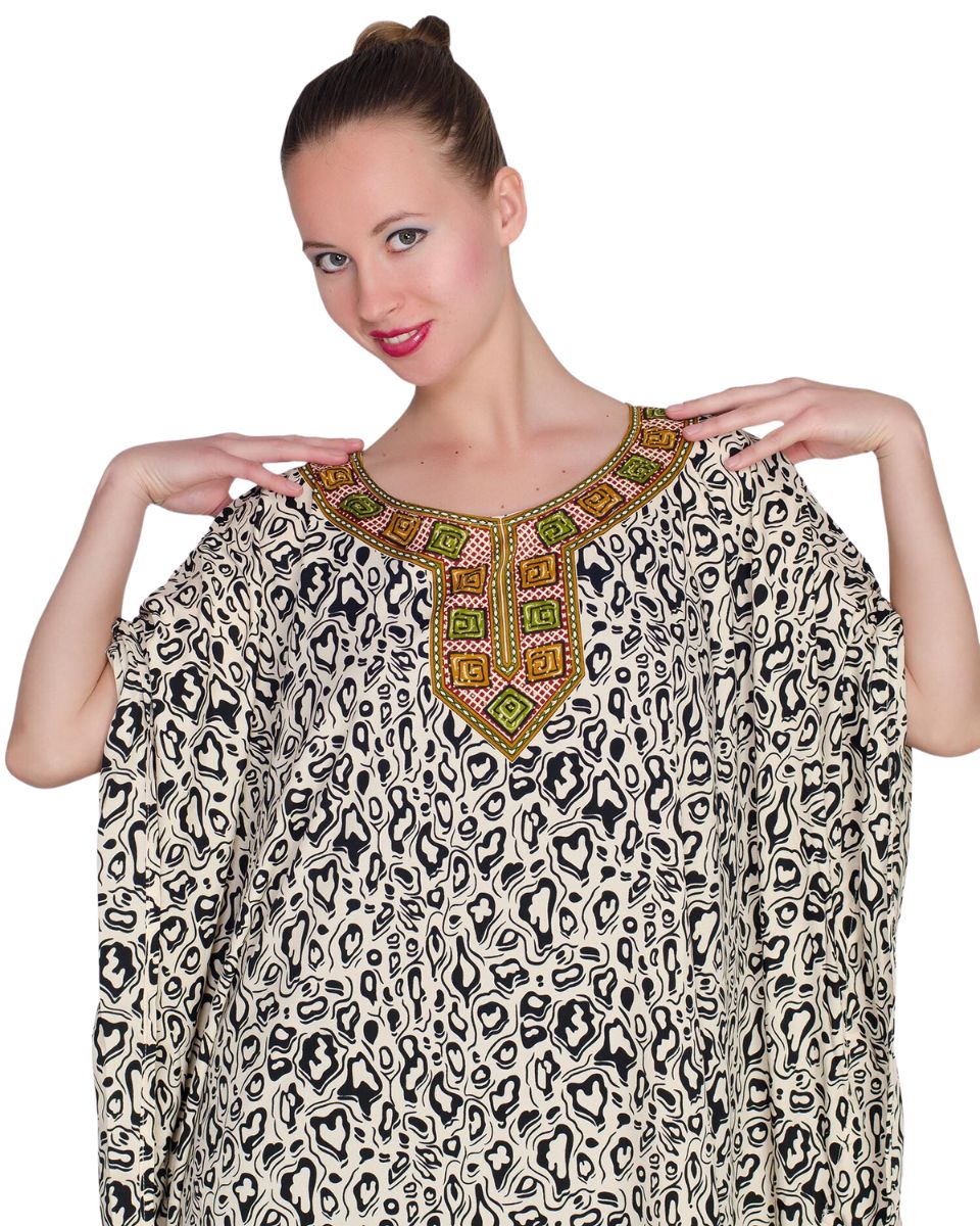 Night Dress Polyester Plus Size Kaftan For Women