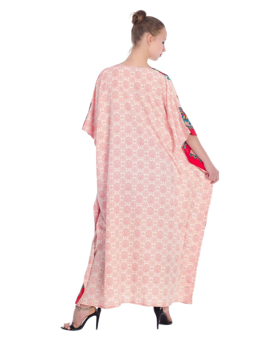 Dress Kaftan Polyester Kimono Style For Plus Size Women