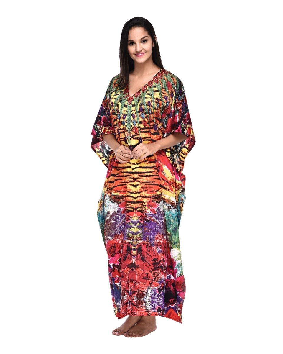 multicolor maxi dress