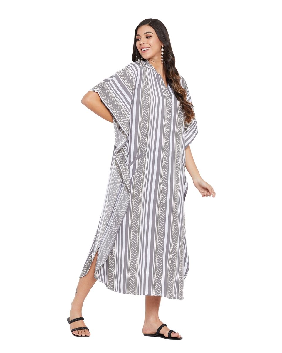 long kimono sleeve dress