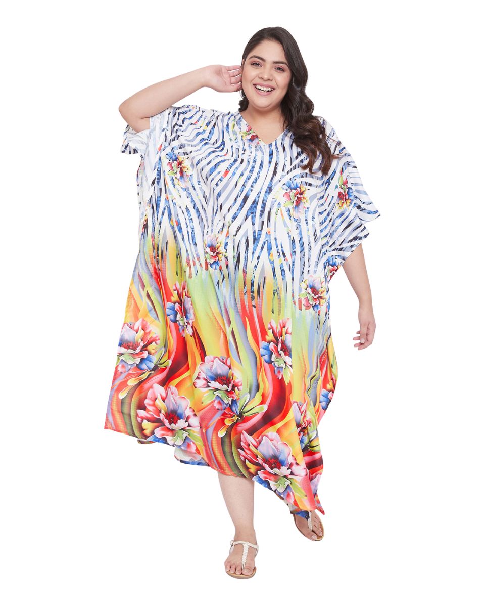 plus size floral maxi dress