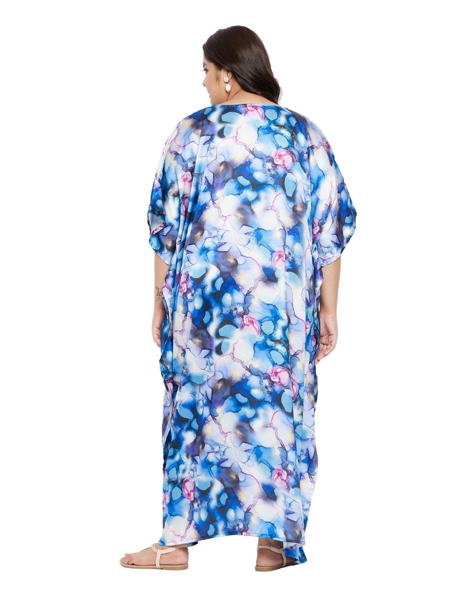 Maxi Plus Size Polyester Kimono Style Kaftan For Women